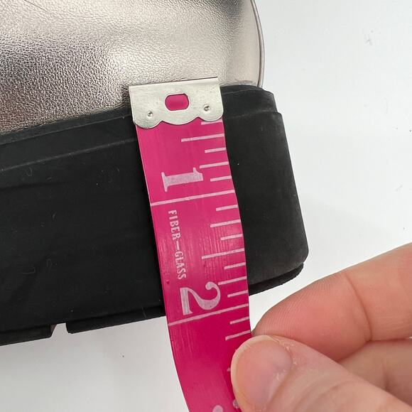 Aldo Severradia Flats Womens 8.5 Silver Metallic Leather Platform Oxford Lace Up - Picture 11 of 11